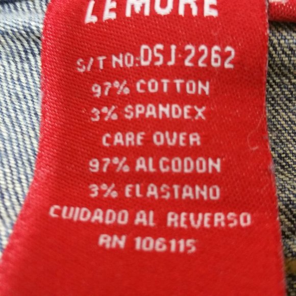 LeMore Vintage 90's Patch Covered Jeans SZ 11. - Picture 8 of 8